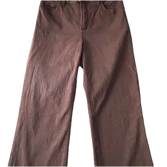 NYDJ Tummy Tuck Boot Cut Jeans Size 4 Brown Stretch Curve Academia Preppy - Picture 8 of 8